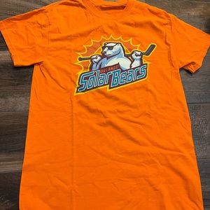 Orlando Solar Bears Hockey Orange Primary logo T-Shirt